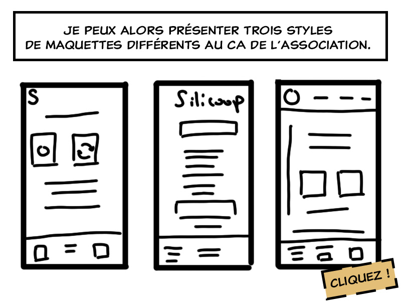 Propositions de trois maquettes